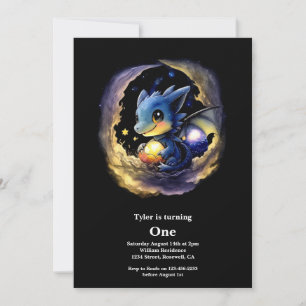 Convite Primeiro aniversario Dragon