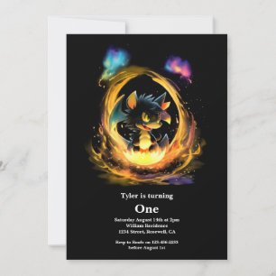 Convite Primeiro aniversario Dragon
