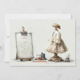 Convite Primeiro aniversario Estúdio do Escritor de Roupa