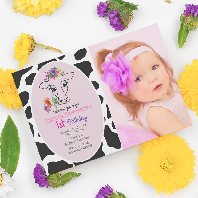 Convite Primeiro aniversario Fotográfico Santa (Criador carregado)