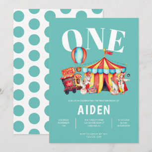 Convite Primeiro aniversario Grande Aqua Superior do Circo