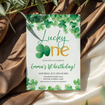 Primeiro aniversario Lucky One Shamrock