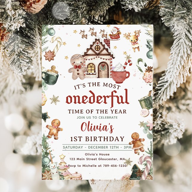 Convite Primeiro aniversario Maravilhoso dos Biscoitos de  (Criador carregado)