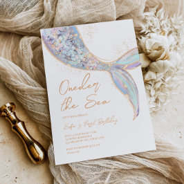 Convite Primeiro aniversario Mermaid Tail