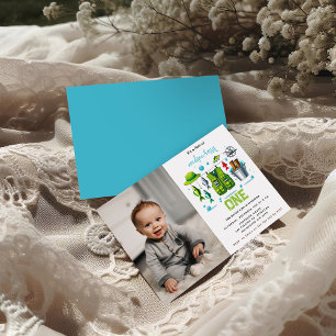 Convite Primeiro aniversario "O-Fish-Ally One" Do Arco De 