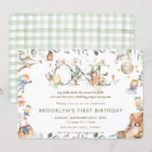 Primeiro aniversario Rhyme Greenery