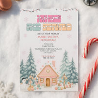 Primeiro aniversario Rosa GingerBread Winter Onede