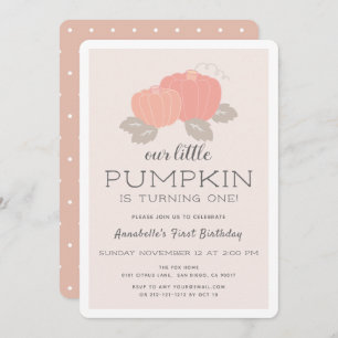 Convite Primeiro aniversario Rosa-Rosa-Rosa