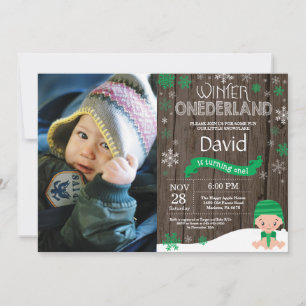 Convite primeiro aniversario Russo Winter Onederland Convi
