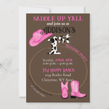 primeiro aniversario Saddle Up Cowgirl Boots Hat a