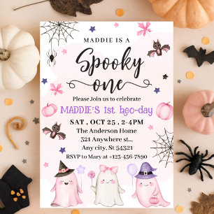 Convite Primeiro aniversario Spooky Halloween