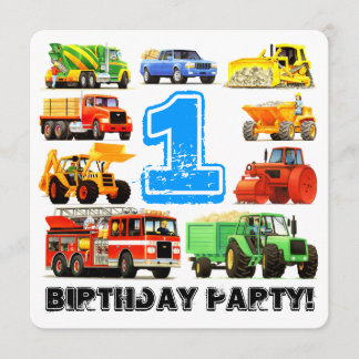 Convite primeiro aniversario Truck Party