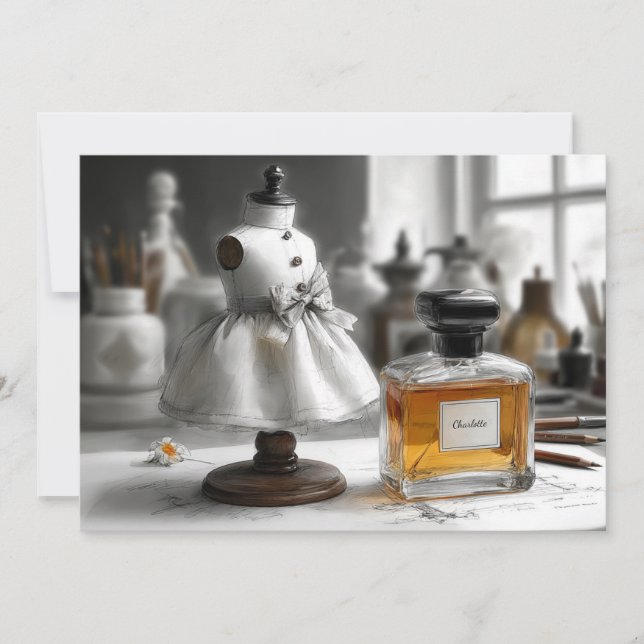 Convite primeiro aniversario - "Um ano de amor e riso" (Frente)