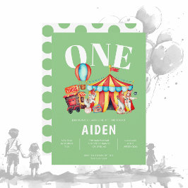 Convite Primeiro aniversario Verde Superior do Circo do Ca