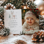 Convite Primeiro aniversario Wonderland de inverno<br><div class="desc">Totalmente personalizável com sua mensagem pessoal,  ela adiciona um toque encantador e festivo ao seu apreço. Escolha nosso Cartões de agradecimentos primeiro aniversario da Terra Maravilha de inverno para compartilhar sua gratidão em estilo e deixar uma impressão duradoura cheia de alegria sazonal.</div>
