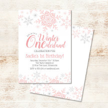 Primeiro aniversario Wonderland de inverno Prata R