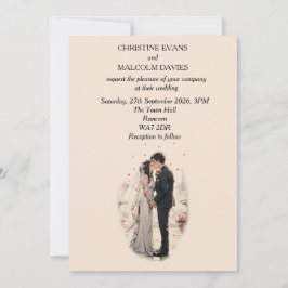 Convite Primeiro Casamento de Beijo