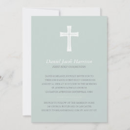 Convite Primeiro comunhão dos meninos azuis