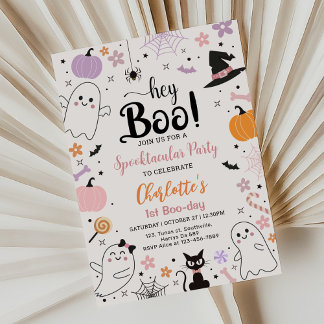 Convite Primeiro Dia de Boas Festas Spooktacular Aniversár