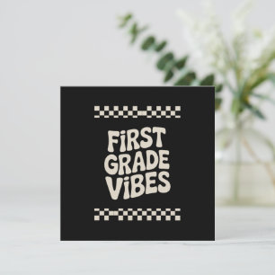 Convite Primeiro Dia do Primeiro Ano Vibes Volta às Aulas