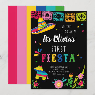 Convite Primeiro Fiesta, sem tempo para o aniversário de s