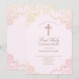 Convite Primeiro laço do comunhão santamente