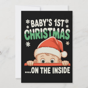 Convite Primeiro Natal do Bebê Por Dentro Gravidez Natal
