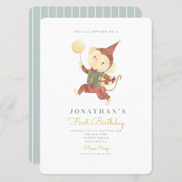 Convite Primeiro primeiro aniversario de Aniversário do Ma