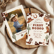 Primeiro rodeio 1º aniversário Foto de cowboy ocid