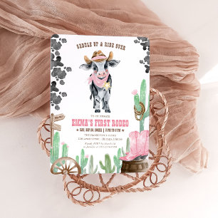 Convite Primeiro Rodeio 1º Aniversário Pequena Vaqueira