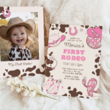 Primeiro rodeio aniversário de 1 ano menina selvag
