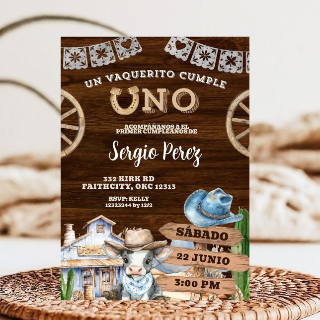 Convite Primeiro Rodeio do Cowboy Espanhol (Criador carregado)