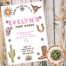 Primeiro Rodeio Western Cowboy Boho Aniversário