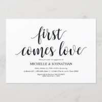 Primeiro vem o amor, a Festa de noivado convida