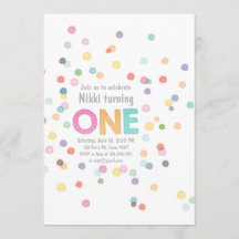 Primeiros confetes da aguarela da menina do