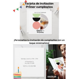 Convite Primer cumpleaños