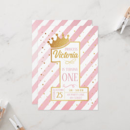 Convite Primer cumpleaños de la Princesa