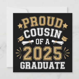 Convite Primo Orgulhoso De Um Graduado Em 2025 Da Família 