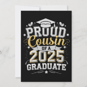 Convite Primo Orgulhoso De Uma Formatura De Graduado Em 20