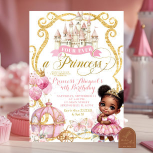Convite Princesa Afro Africana Para Sempre uma princesa