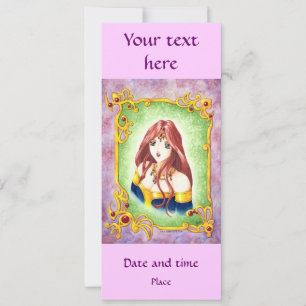 Convite Princesa Anime