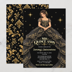 Convite Princesa Barroca de Ouro Preto Quinceañera