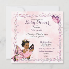 Convite Princesa Borboleta Bebê Menina