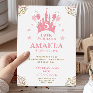 Convite Princesa Castle Magical Birthday Bash