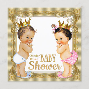 Convite Princesa Chá de fraldas de Revenda de Gênero