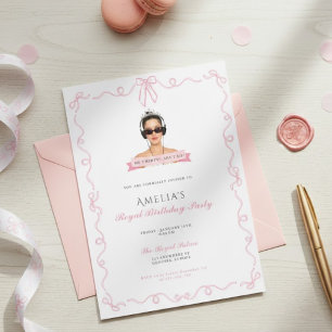 Convite Princesa Diaries aniversário de 30 anos milenial I