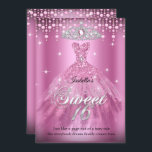 Convite Princesa Doce 16 Vestido Rosa de Aniversário Tiara<br><div class="desc">Doce 16 princesa 16º aniversário Diamante de Vestido Rosa Bonito Tiara. Festa de aniversário princesa. Glitter Sparkle Tiara. Festa da Princesa Festa por uma garota. Produto fabuloso para garotas adolescentes. Convite Formal. Personalizar para alterar ou adicionar detalhes. Personalize com seus próprios detalhes. Todos os Designs são protegidos por direitos autorais!...</div>