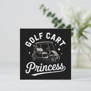 Convite Princesa Engraçada de Carrinho de Golfe Senhoras d