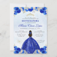 Princesa Floral Dourada Real Moderna Quinceañera