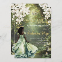 Princesa Negra e Sapo Sage Verde Vestido 16